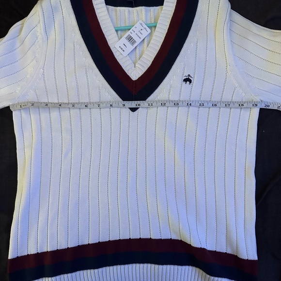 BNWT Brooks Brothers Men’s Small Tennis Sweater - Picture 2 of 6